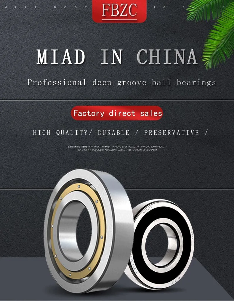 6305 6310 2z C3 Open Zz RS 2RS 2rsh 2RS1 Factory Price Single Row Deep Groove Ball Bearing 25X62X17 mm Ball Bearing